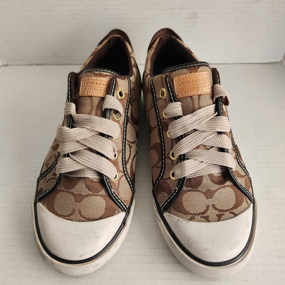 Coach Brown and Tan Sneakers